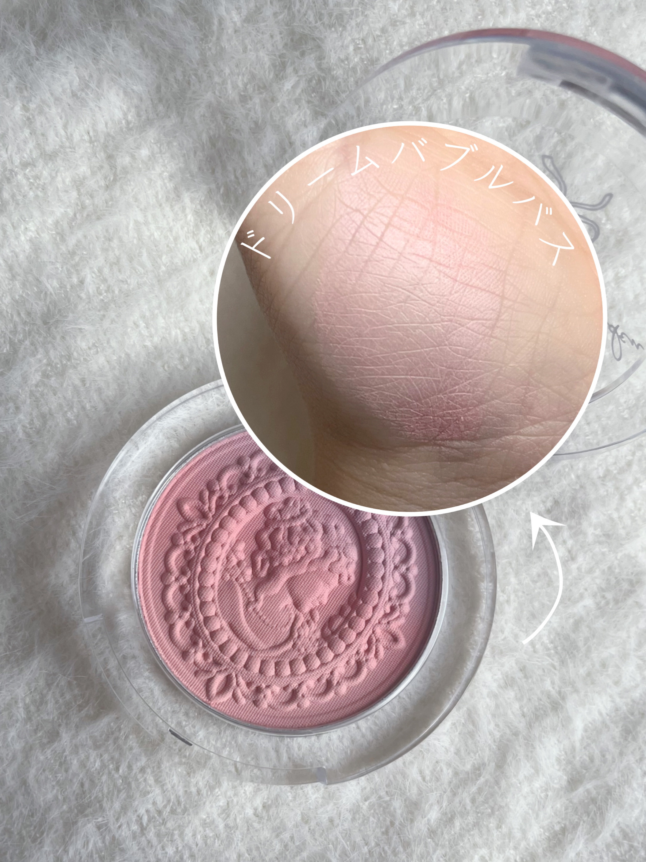 女王のカメオグラデーションチーク/COLORROSE/パウダーチークを使ったクチコミ（2枚目）