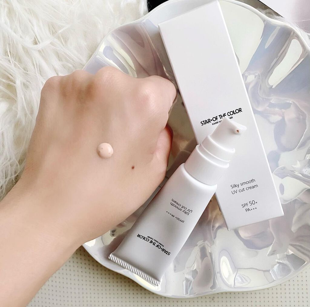 シルキースムースUVカットクリーム/STAR OF THE COLOR/日焼け止めクリームを使ったクチコミ（2枚目）