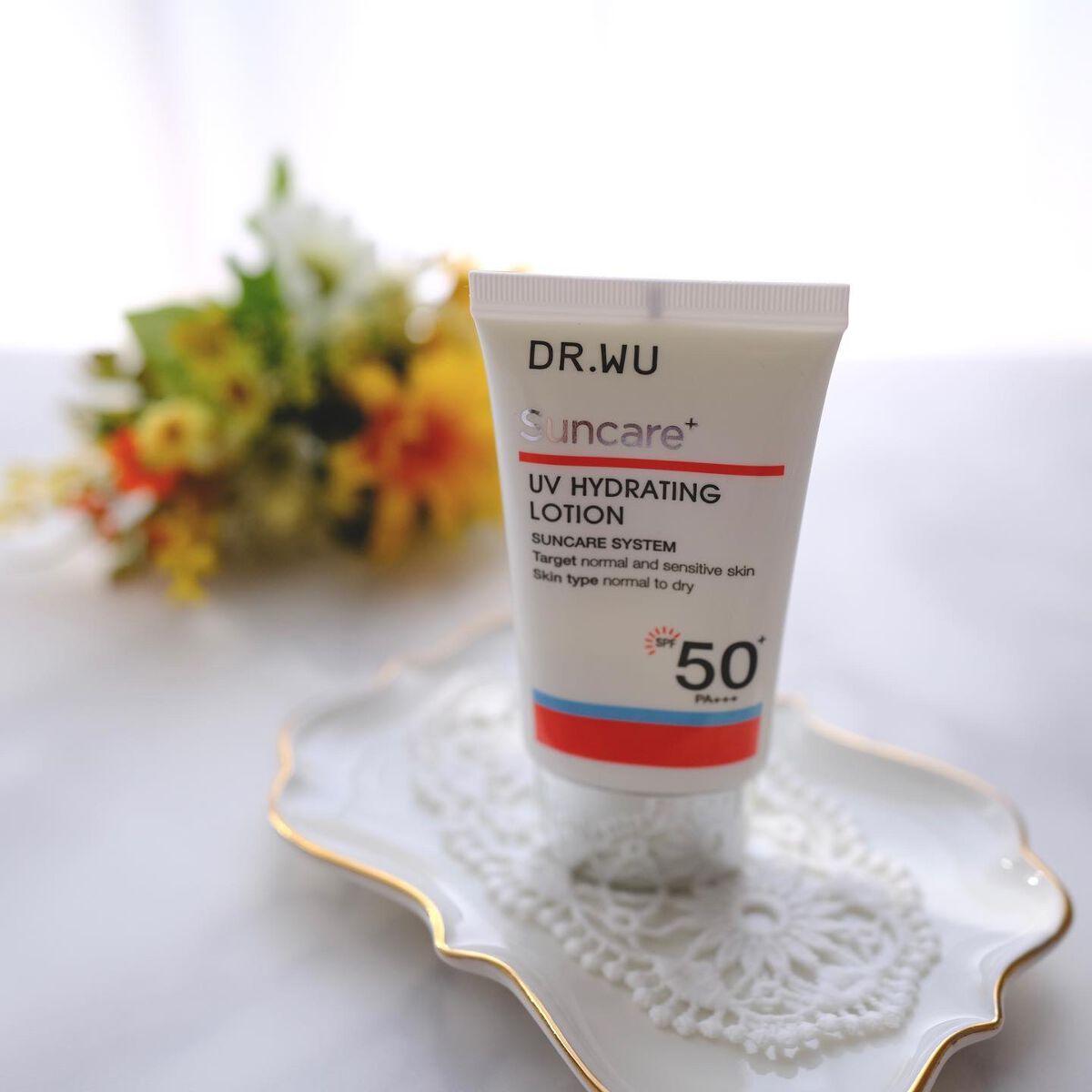 サンスクリーン+  モイスト日焼け止め＜日焼け止め＞/DR.WU/日焼け止めクリームを使ったクチコミ（1枚目）