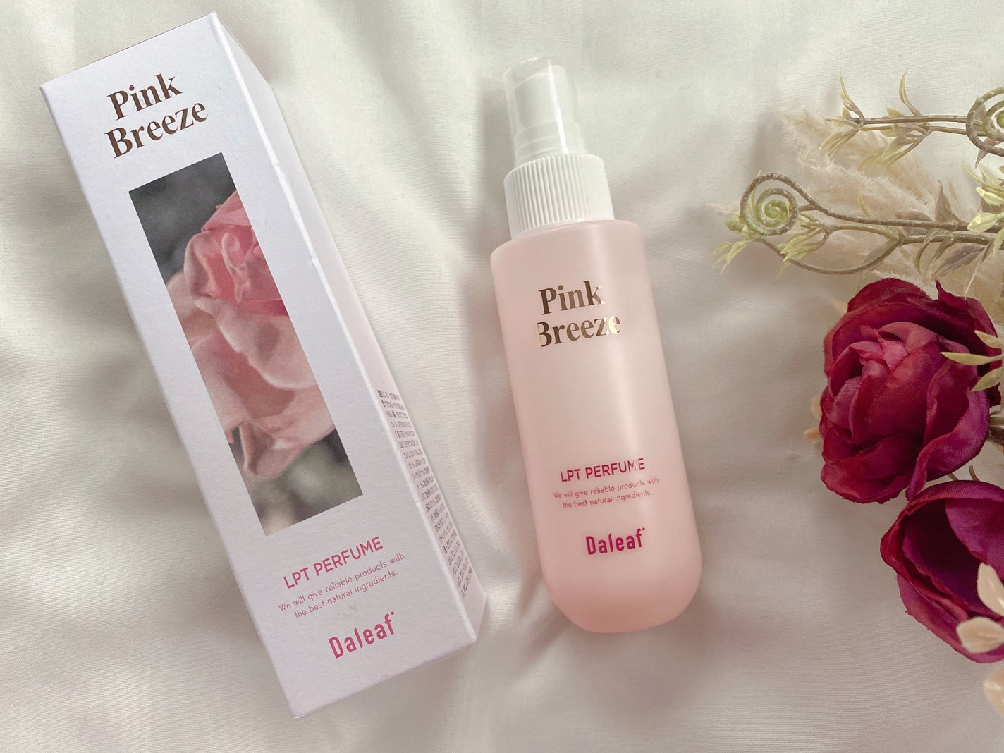 パフュームヘアパックインミスト Pink Breeze/Daleaf/アウトバストリートメントを使ったクチコミ(1枚目)