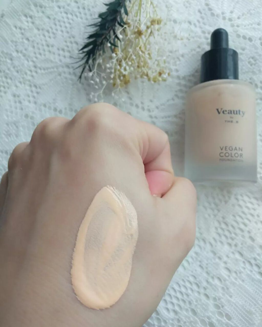 ヴィーガン カラーファンデーション オレンジ/Veauty by THE_B/リキッドファンデーションを使ったクチコミ（1枚目）