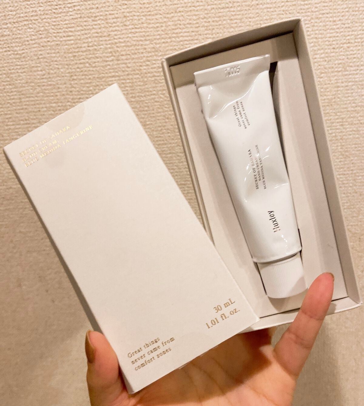 ハンドクリーム ; ブルーメディナタンジェリン/Huxley/ハンドクリームを使ったクチコミ(1枚目)