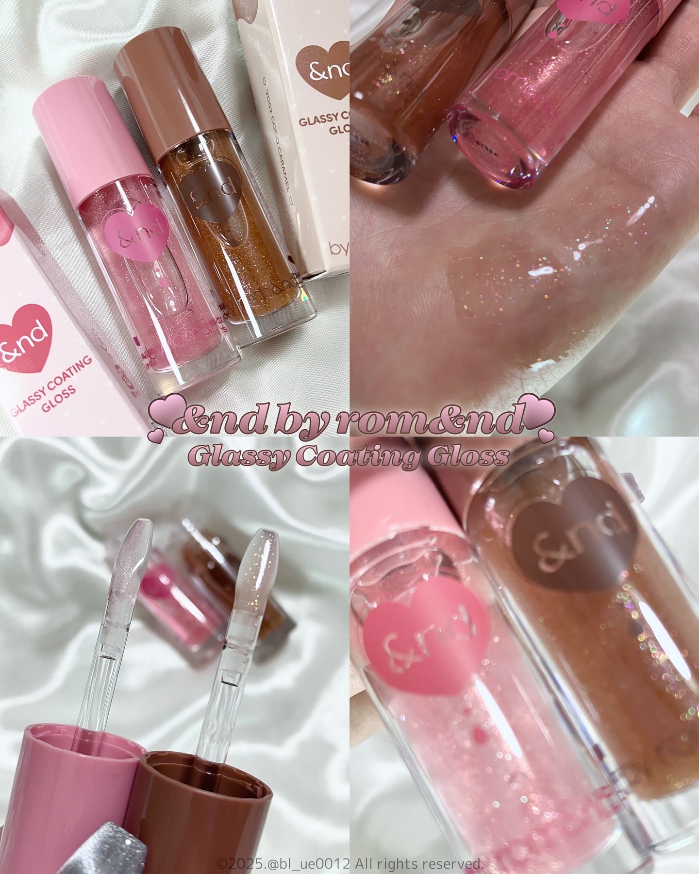 グラッシーコーティンググロス/&nd by rom&nd/リップグロスを使ったクチコミ（1枚目）