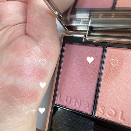 カラーリンググレイズ/LUNASOL/パウダーチークを使ったクチコミ(3枚目)