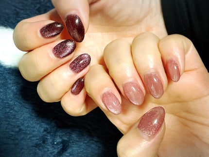 Lii on LIPS 「#ネイル#マグネットネイル#バレンタインカラー..」(2枚目)