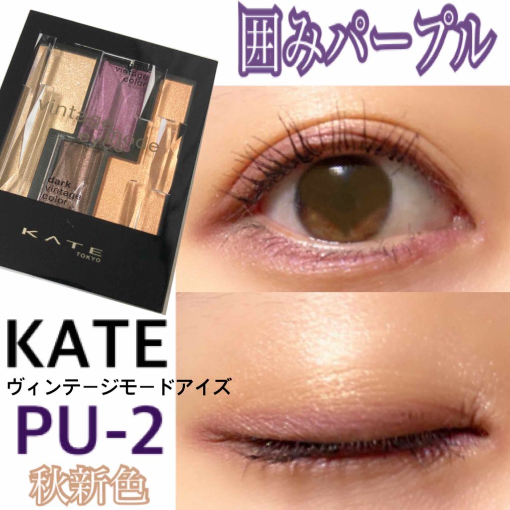 ヴィンテージモードアイズ/KATE/アイシャドウパレットを使ったクチコミ（1枚目）