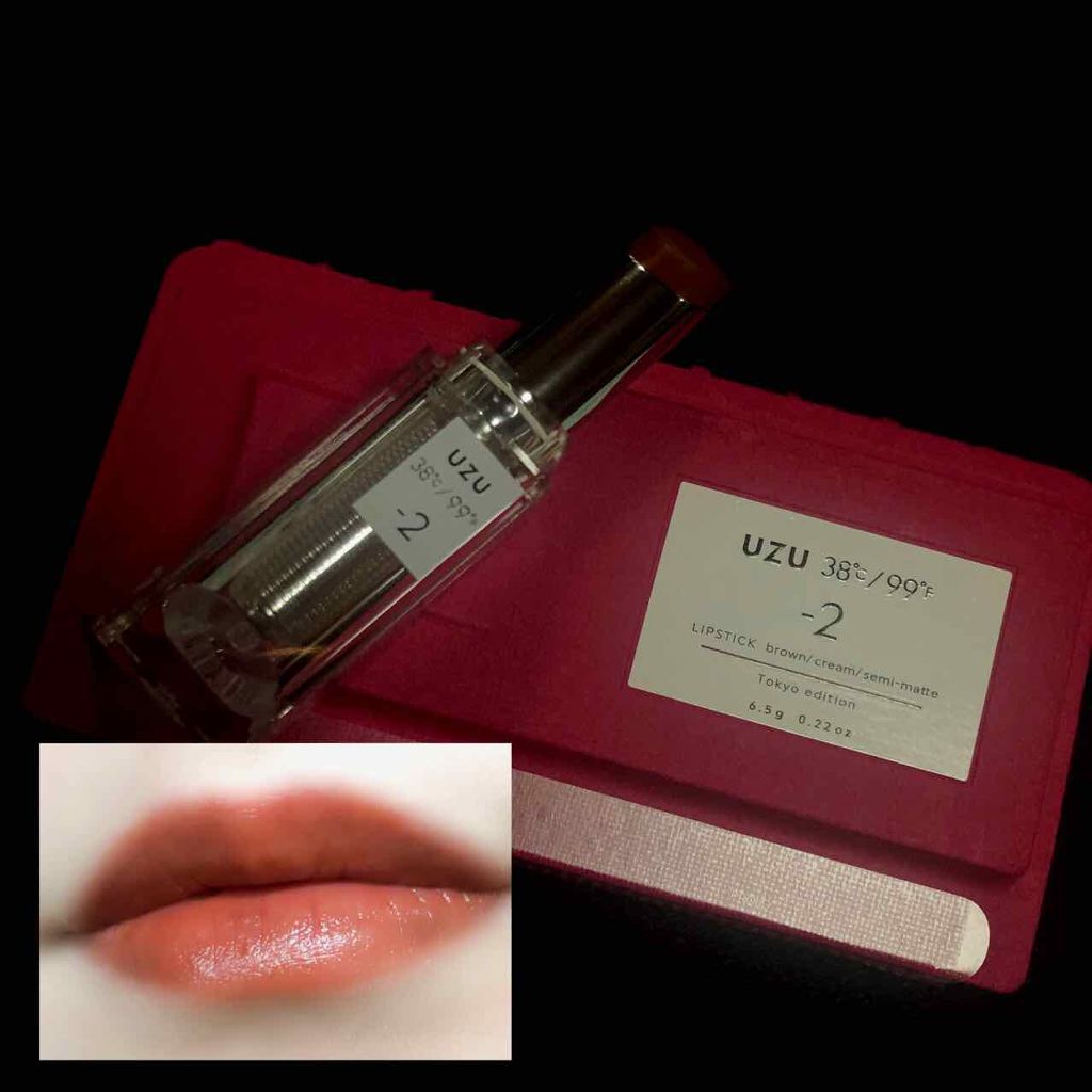 38°C / 99°F Lipstick <TOKYO>/UZU BY FLOWFUSHI/口紅を使ったクチコミ(1枚目)