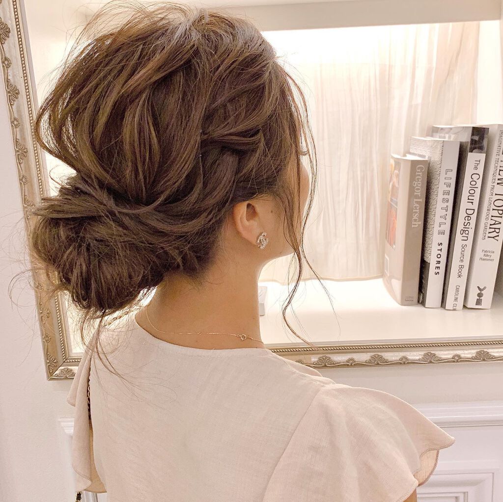 hibiai on LIPS 「.結婚式予定の方が徐々に増えてきました👏💕参列の方のヘアセッ..」(4枚目)