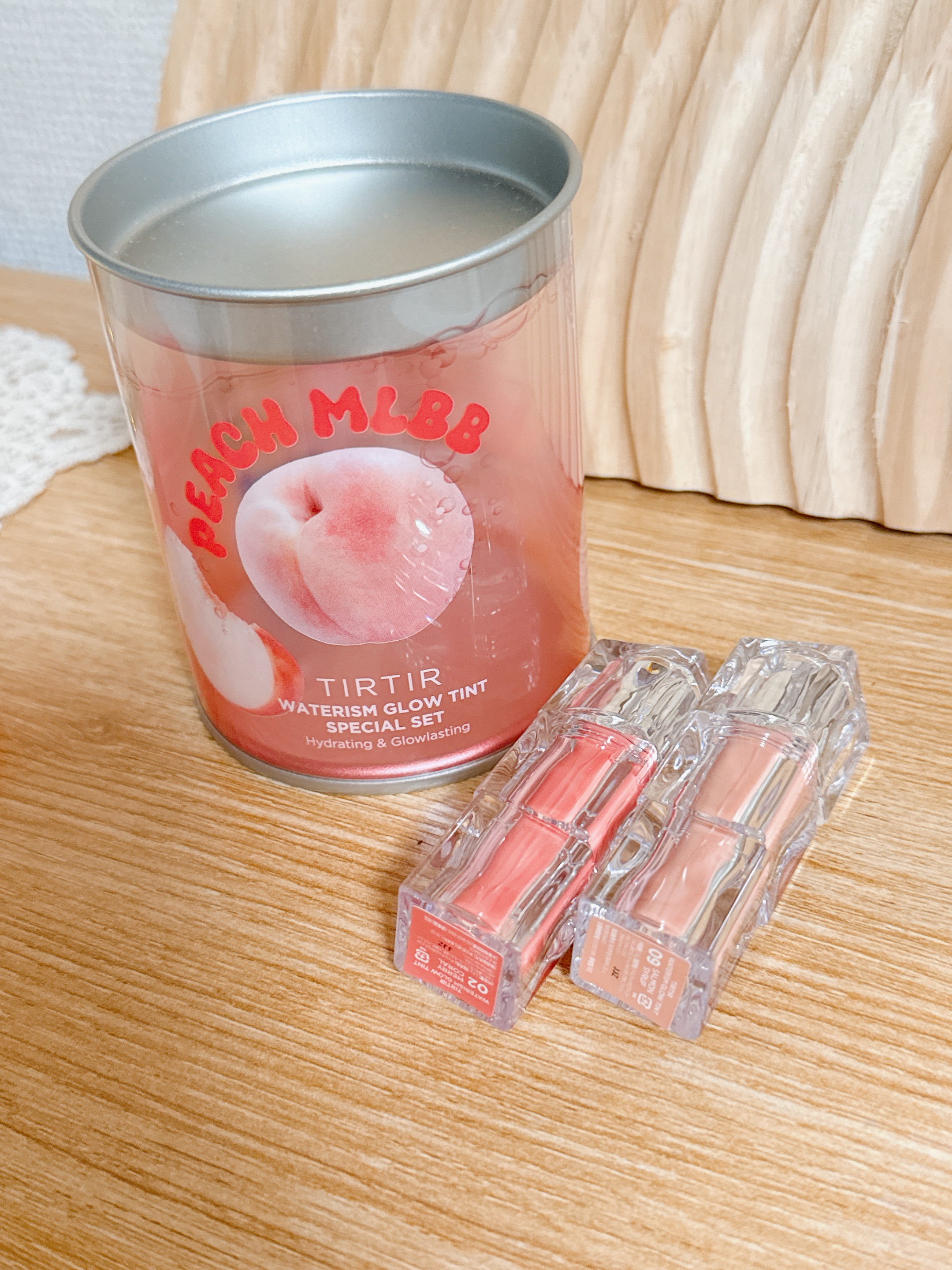 WATERISM GLOW TINT MINI SPECIAL SET PEACH MLBB｜TIRTIR