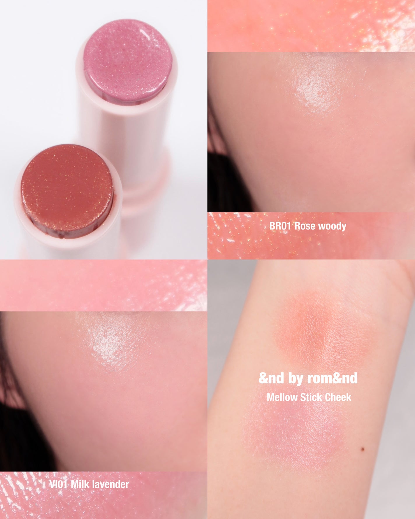 メロウスティックチーク /&nd by rom&nd/ジェル・クリームチークを使ったクチコミ(1枚目)