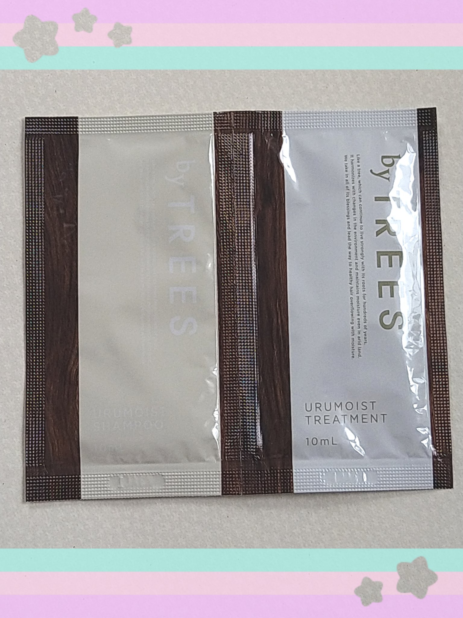 うるモイストシャンプー／トリートメント 1DAYトライアルパウチ 10+10ml/byTREES/市販シャンプーを使ったクチコミ（1枚目）