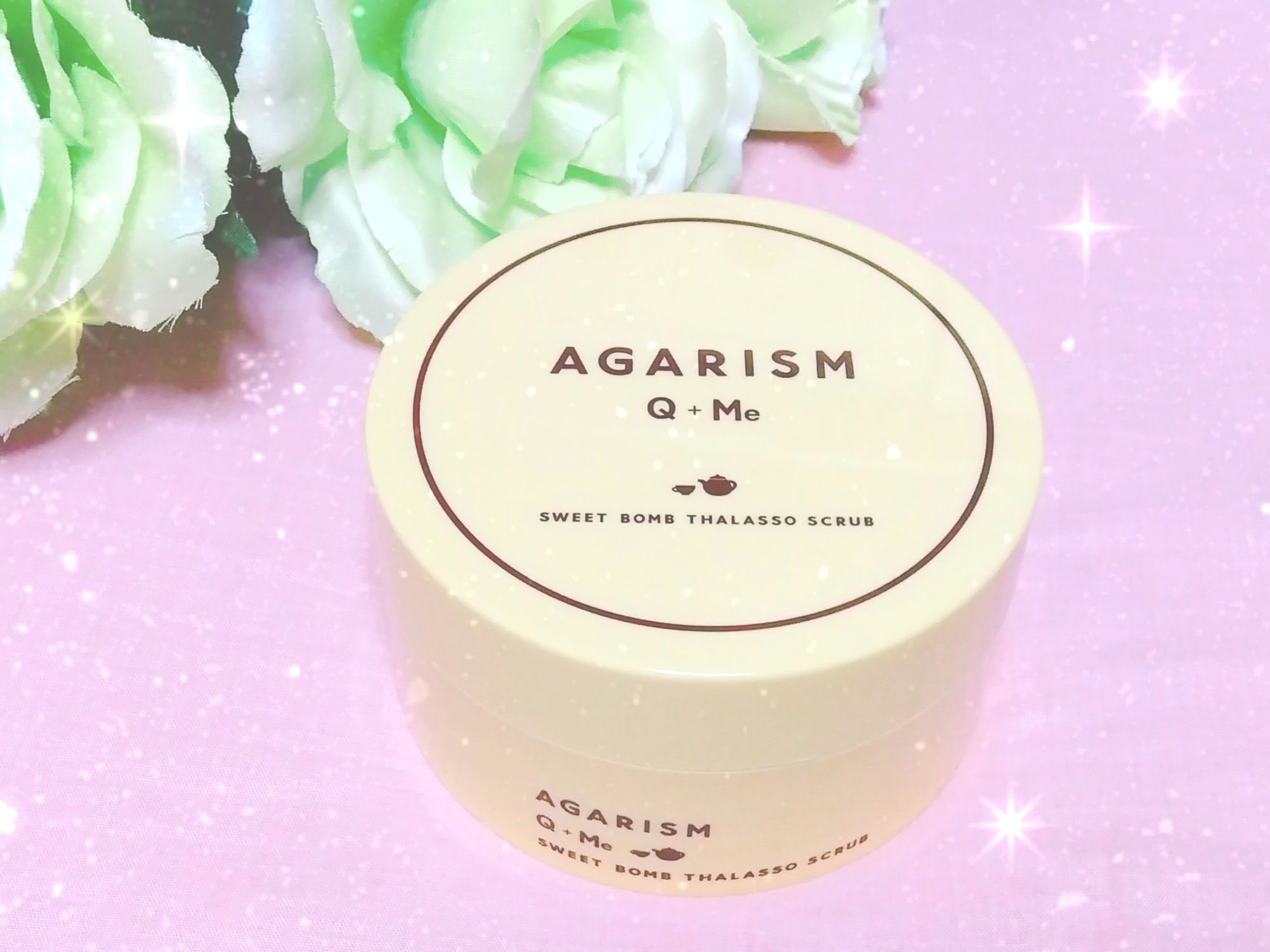 Q+Me スウィートボムタラソスクラブレモンティーの香り/AGARISM/バストケア・ヒップケアを使ったクチコミ（1枚目）