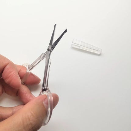 キャップ付き ステンレスセーフティはさみ/グリーンベル/その他化粧小物を使ったクチコミ(4枚目)