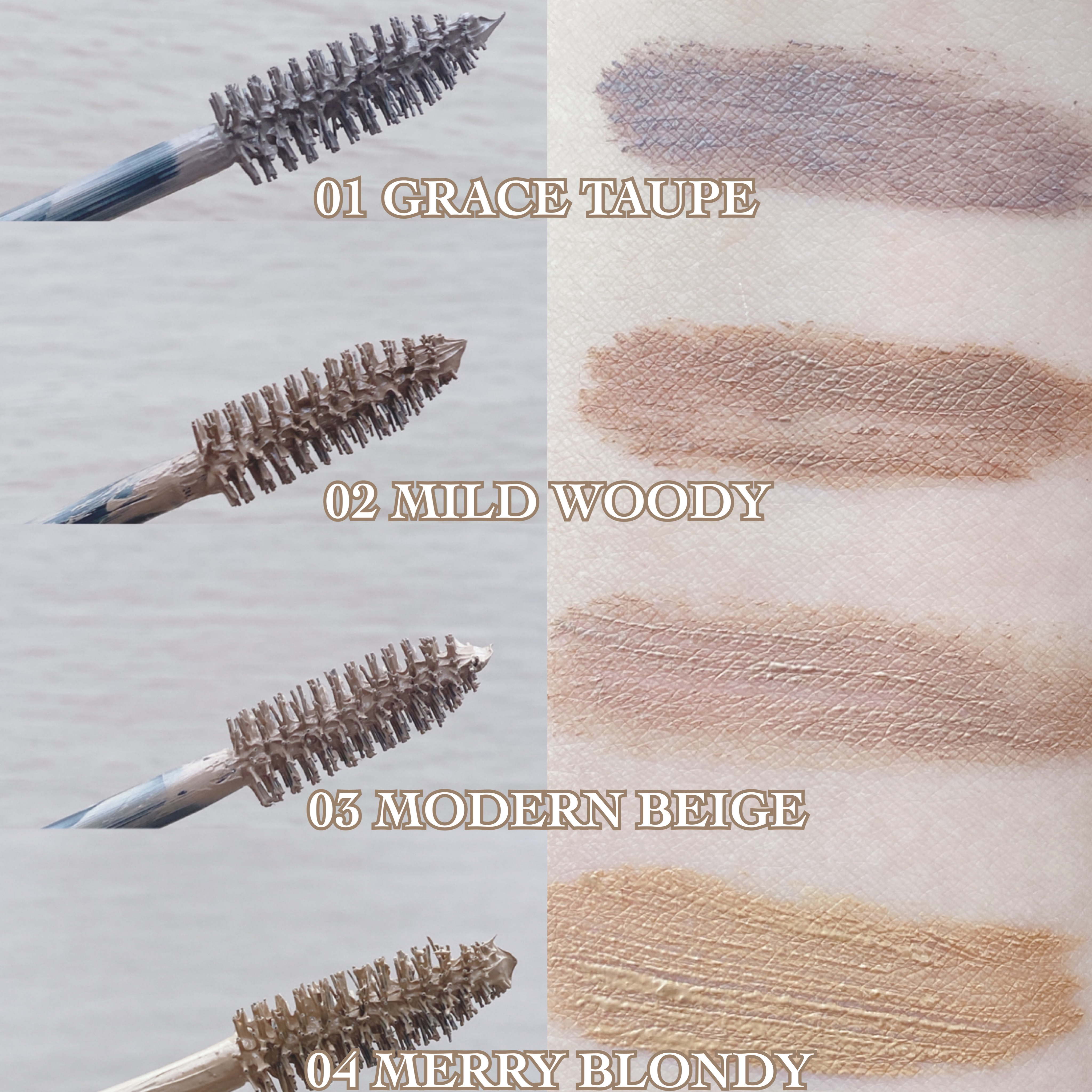 ハンオールブロウカラ/rom&nd/眉マスカラを使ったクチコミ（2枚目）