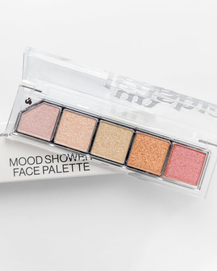 Mood Shower Face Palette/unleashia/パウダーハイライトを使ったクチコミ(2枚目)