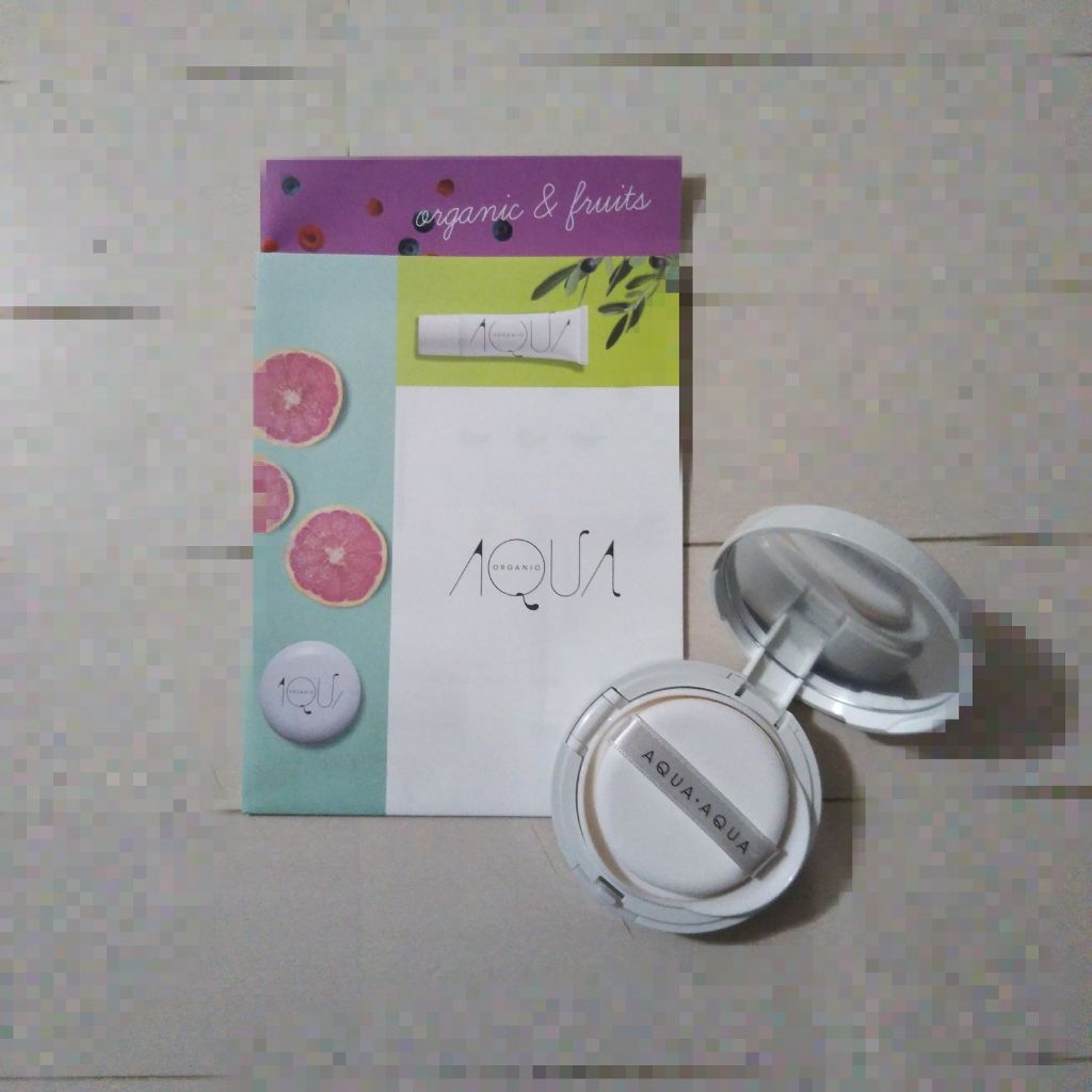 オーガニッククッションコンパクト/アクア・アクア/クッションファンデーションを使ったクチコミ(1枚目)