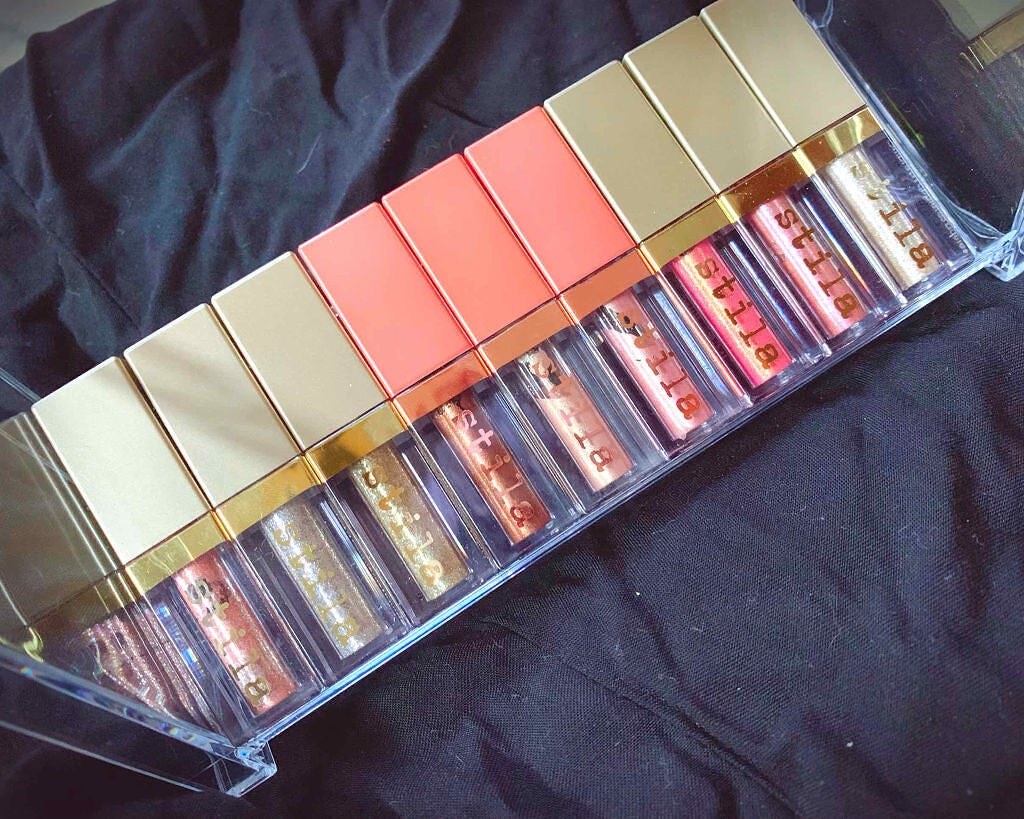 グリッター&グロウ リキッドアイシャドウ/stila/グリッターを使ったクチコミ(2枚目)