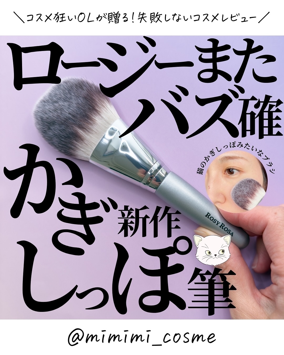 パウダーファンブラシ/ロージーローザ/メイクブラシを使ったクチコミ（1枚目）