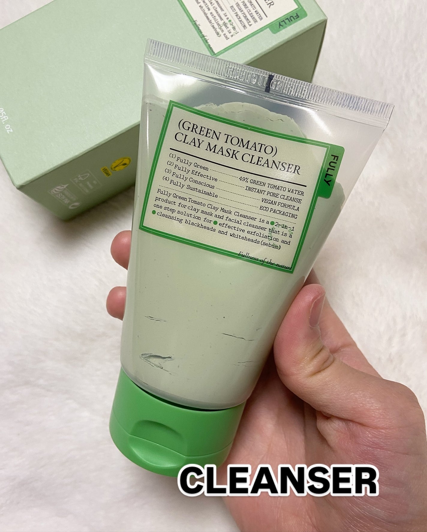 グリーントマトクレイマスククレンザー/FULLY/洗い流すパック・マスクを使ったクチコミ(2枚目)