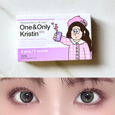 One & Only Kristin/Hapa kristin/カラーコンタクトレンズを使ったクチコミ（3枚目）