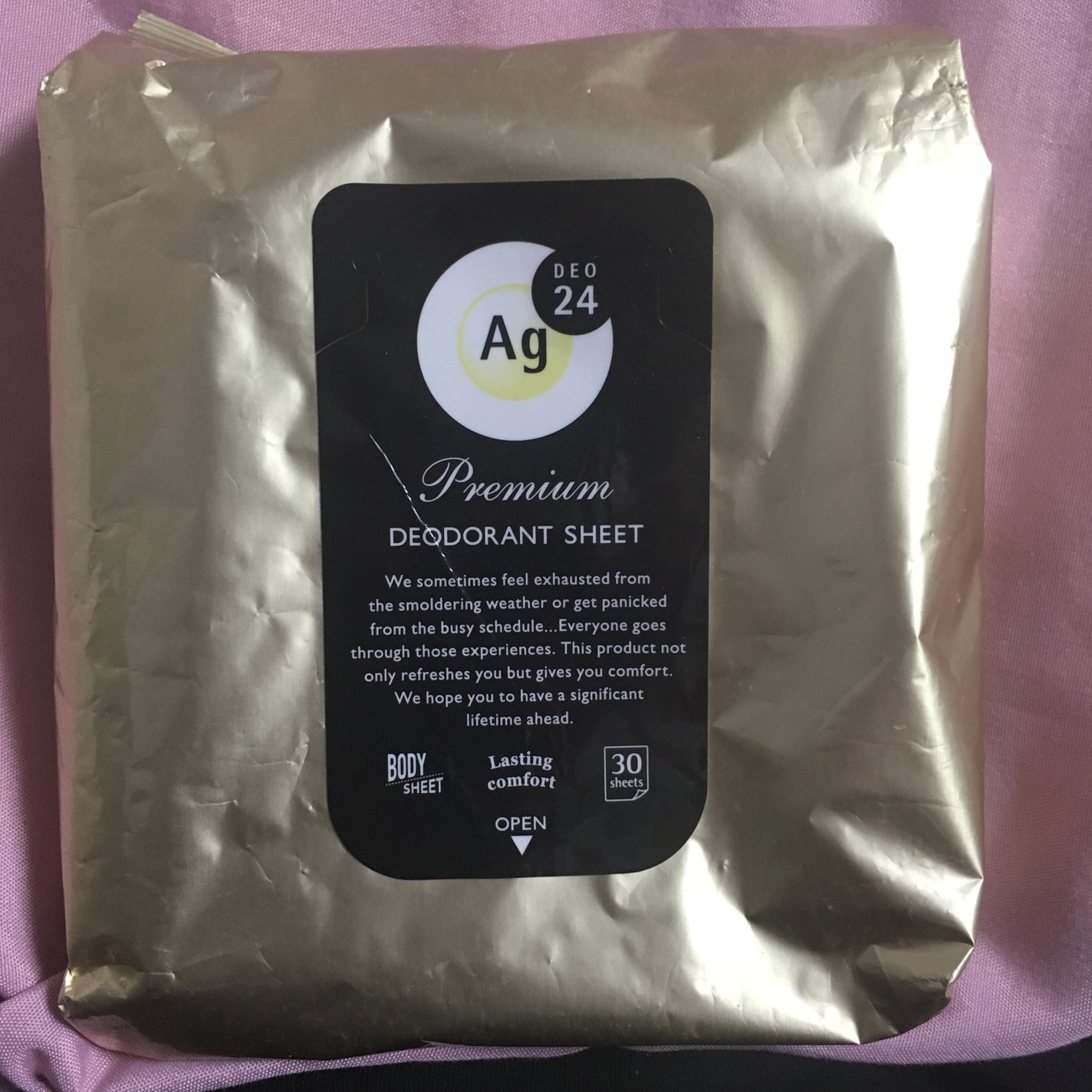 プレミアムデオドラント シャワーシート/エージーデオ24/ボディシートを使ったクチコミ(1枚目)