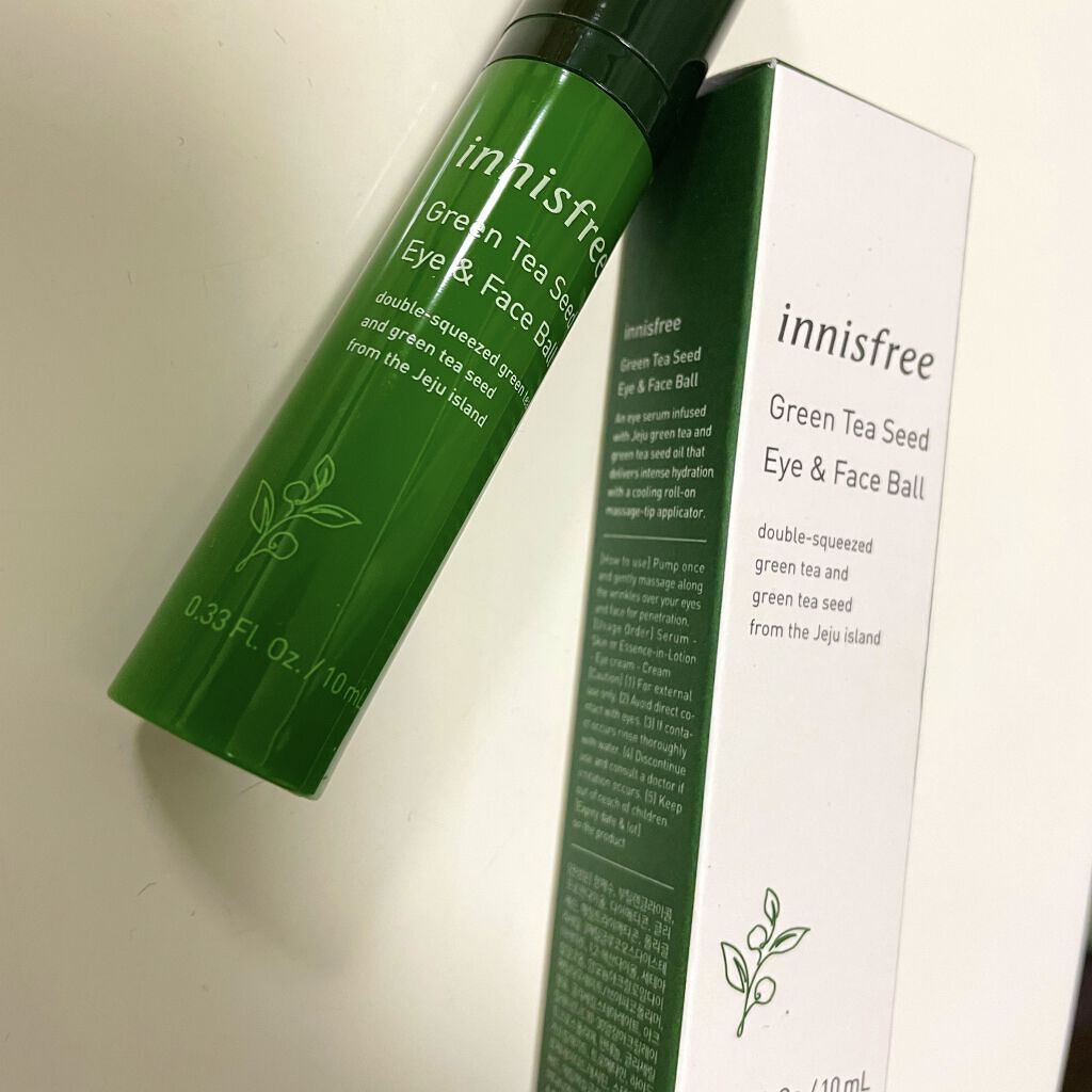 グリーンティーシード アイ＆フェイスボール/innisfree/美容液を使ったクチコミ（1枚目）