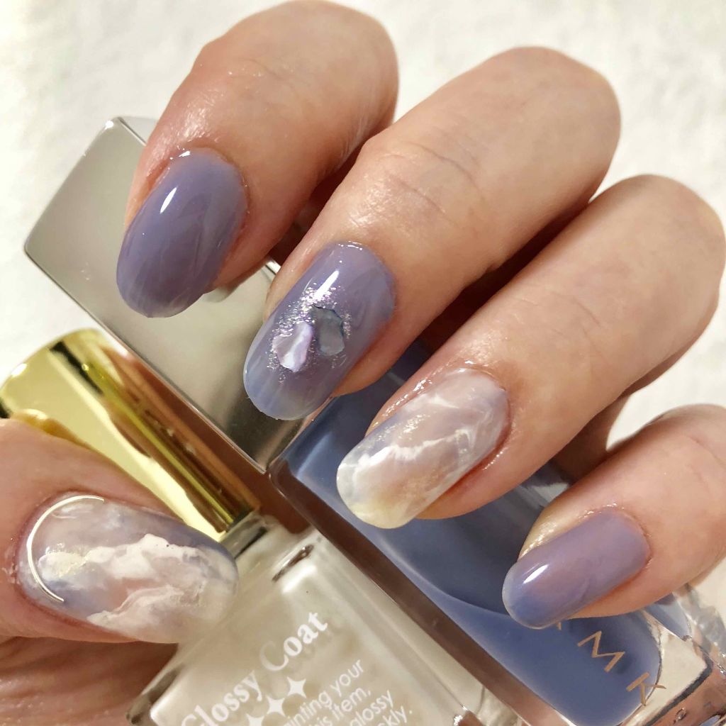 グロッシーコート ミルクコート【旧】/スキューズミー/オールインワンネイルを使ったクチコミ（1枚目）