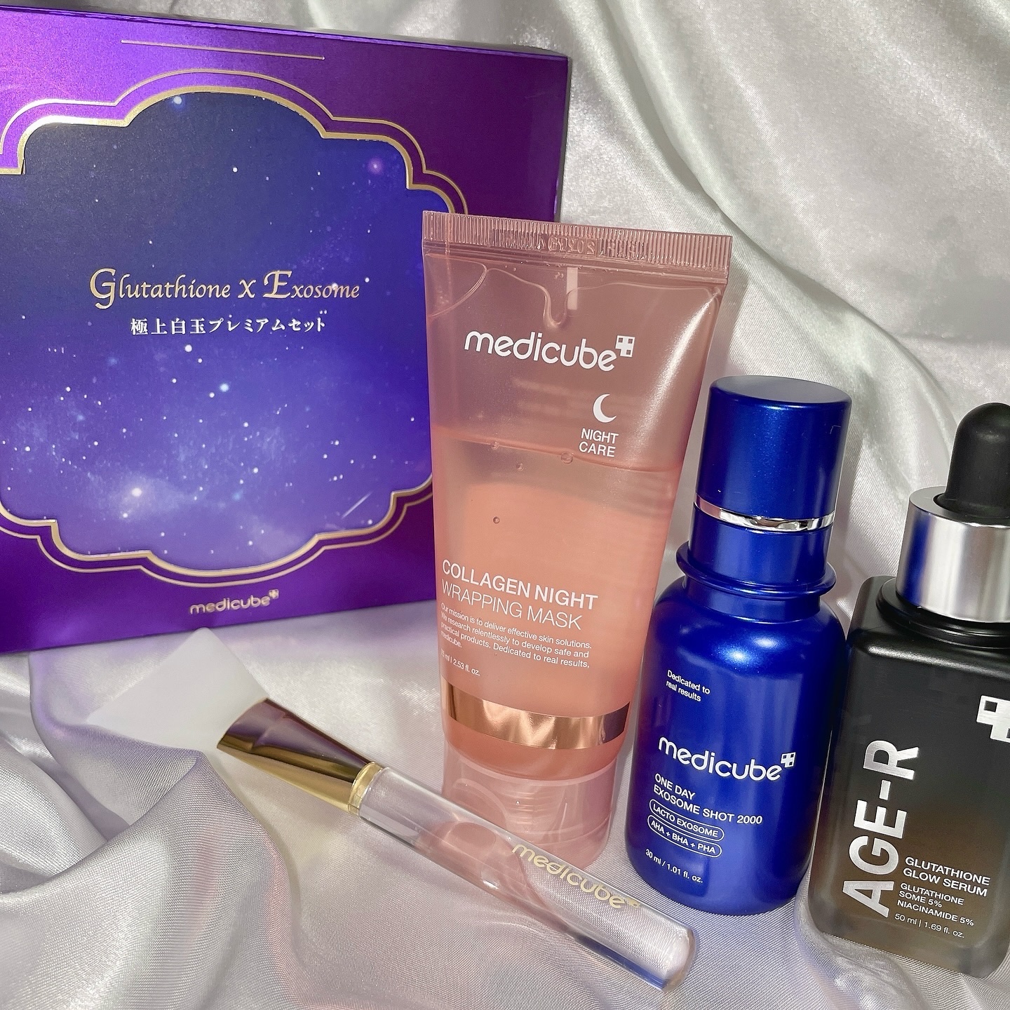 グルタチオングロウアンプル/MEDICUBE/美容液を使ったクチコミ（1枚目）