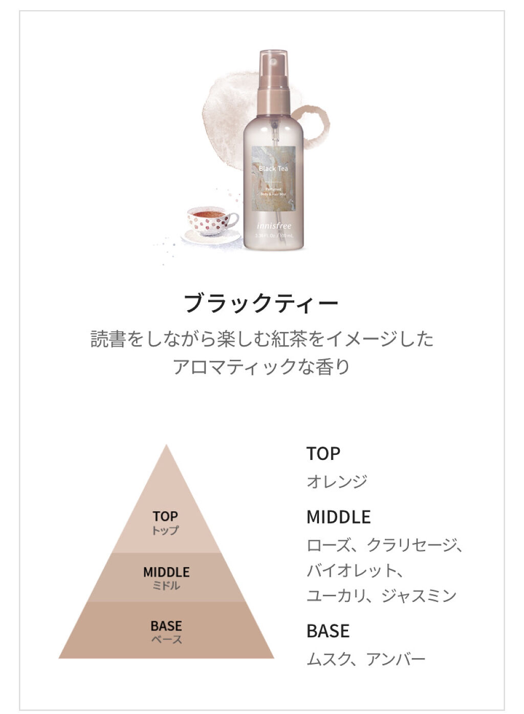 パフュームド ボディ＆ヘアミスト/innisfree/香水(その他)を使ったクチコミ（2枚目）