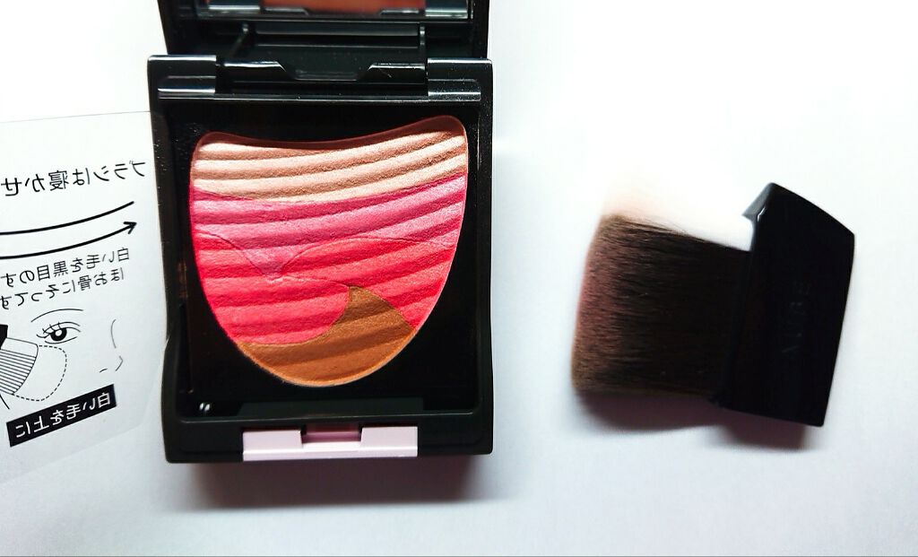 ブラシひと塗りチーク/AUBE/パウダーチークを使ったクチコミ（2枚目）