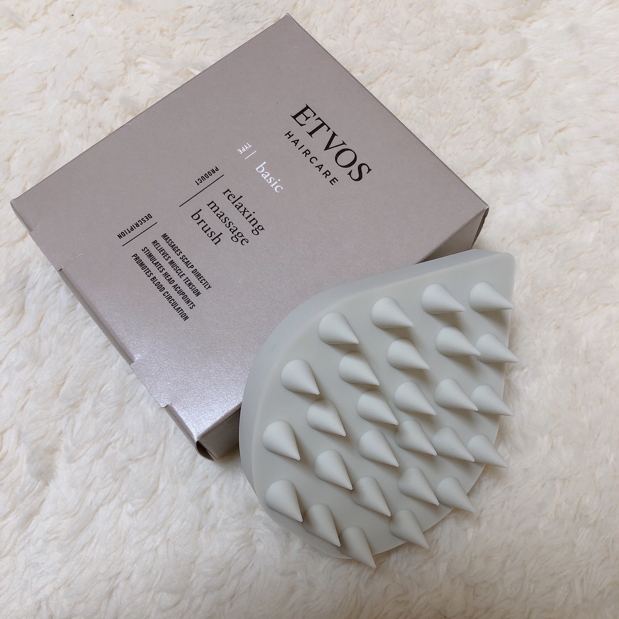 リラクシングマッサージブラシ/エトヴォス/スカルプブラシを使ったクチコミ（1枚目）