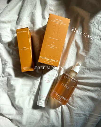 リフレッシュモーメントパフュームシャンプー/トリートメント Fig Fog/Free Moment /市販シャンプーを使ったクチコミ(1枚目)
