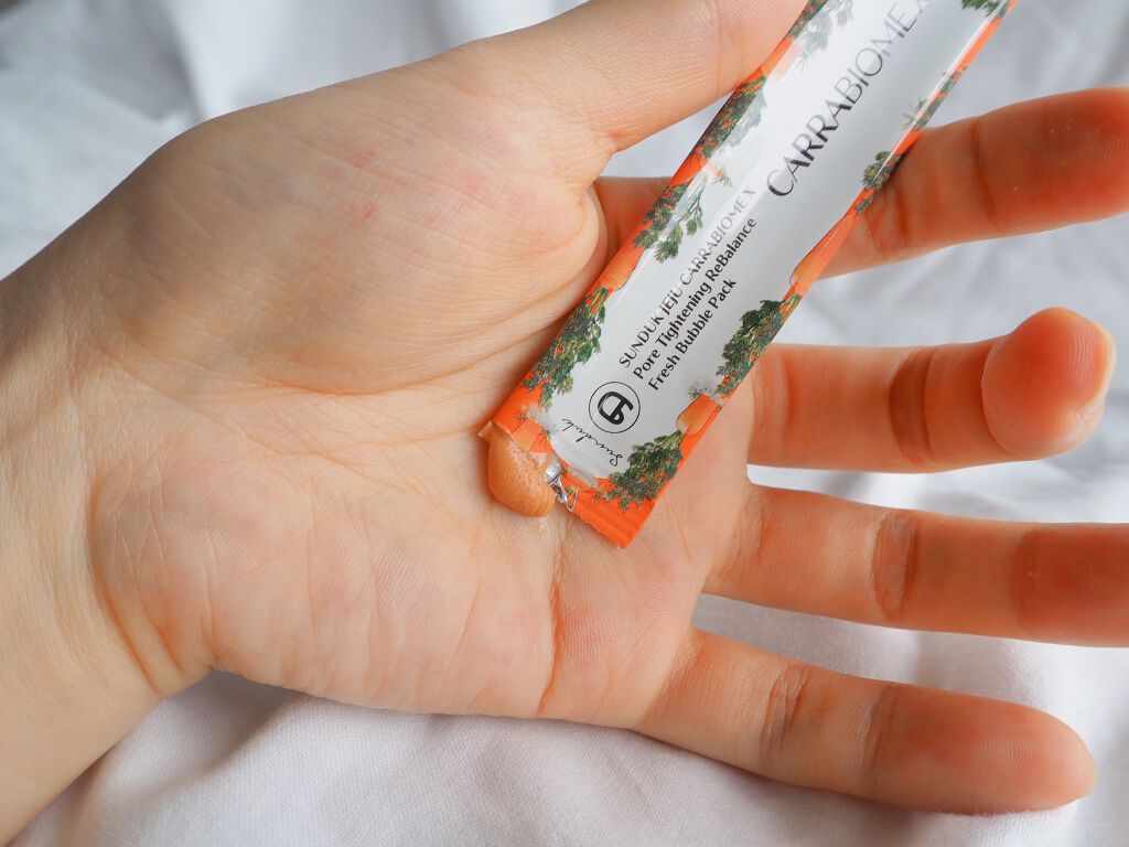 キャロットバブルパック/SUNDUK JEJU/洗い流すパック・マスクを使ったクチコミ（2枚目）
