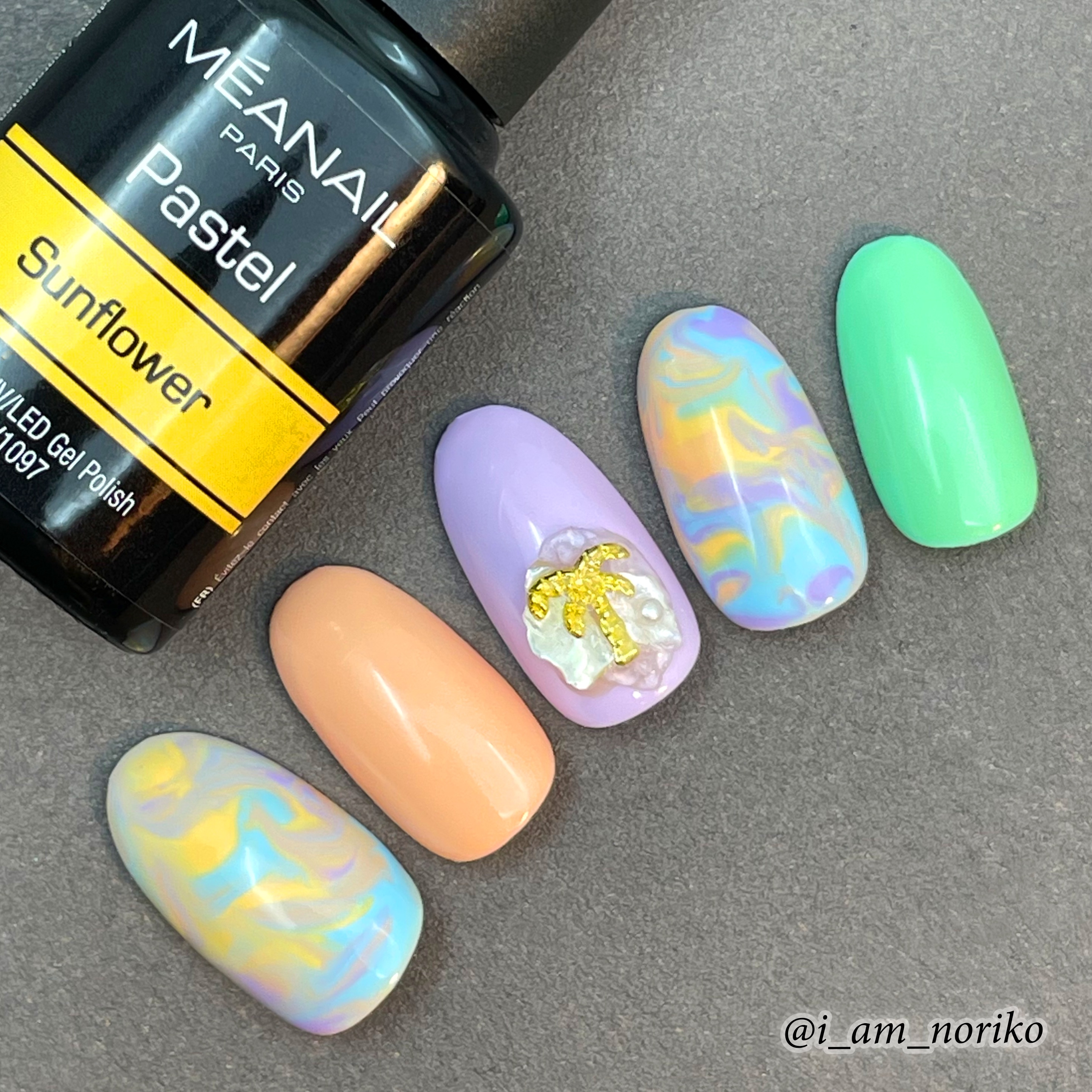 #夏ネイル,#マーブルネイル,#タイダイネイル,#セルフネイル,#ジェルネイルのネイルデザイン