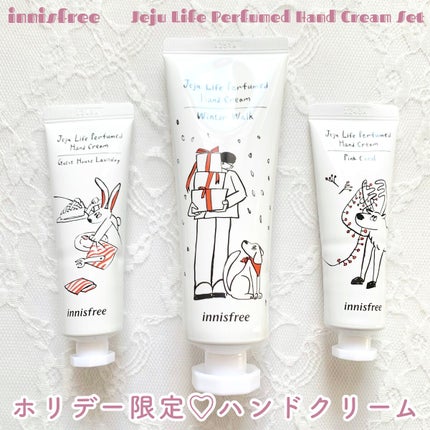 チェジュライフパフュームドハンドクリームセット/innisfree/ハンドクリームを使ったクチコミ(1枚目)