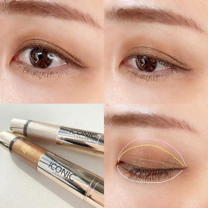 Ryoko on LIPS 「\ダブルエンド棒アイシャドウ/♡#iconiclondon#g..」(9枚目)