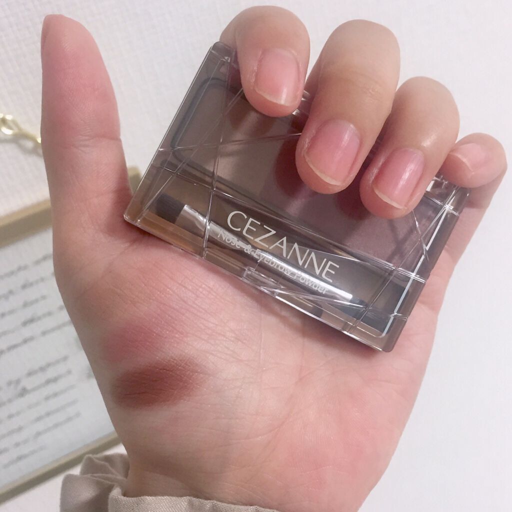 ノーズ＆アイブロウパウダー/CEZANNE/パウダーアイブロウを使ったクチコミ（3枚目）