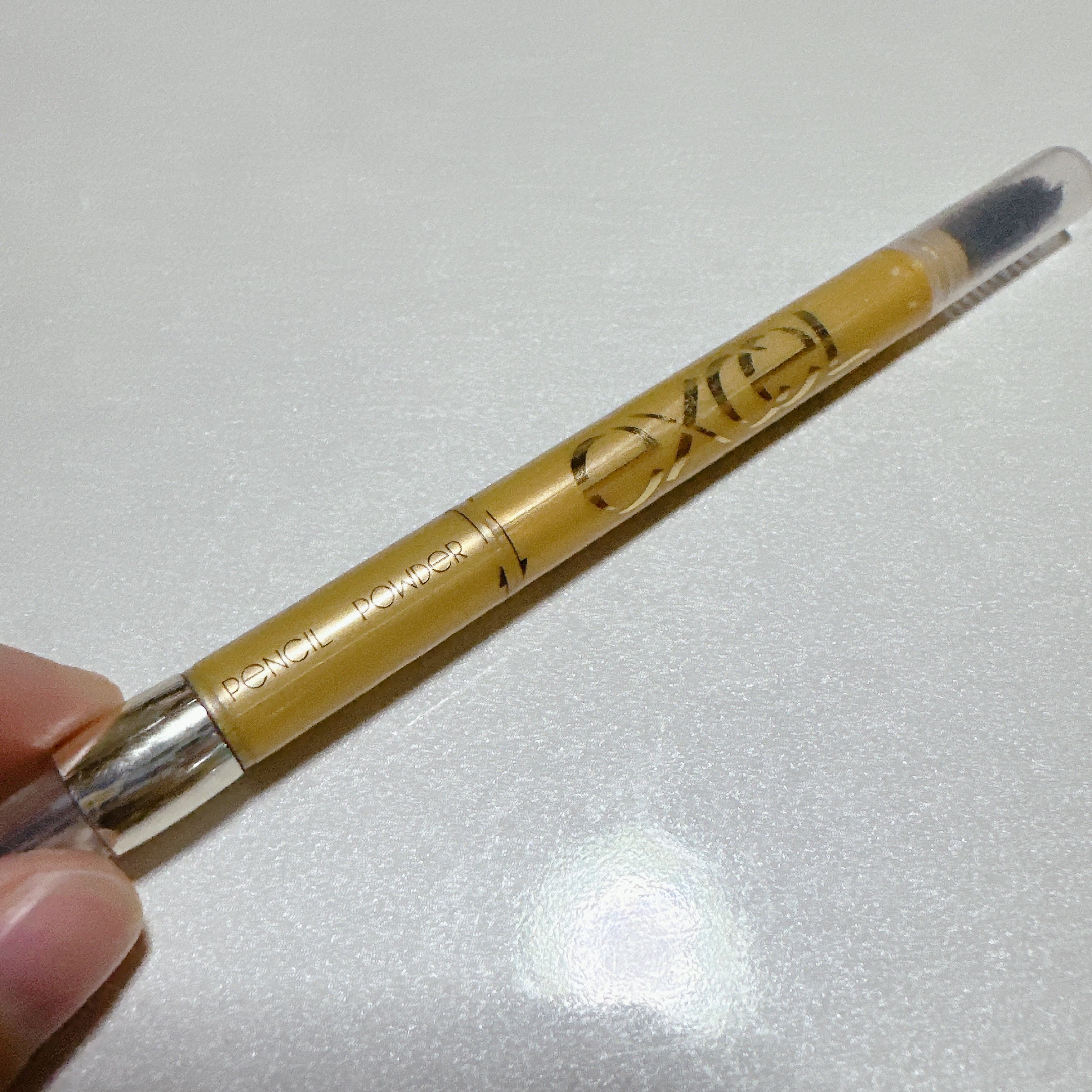 パウダー＆ペンシル　アイブロウＥＸ PD05 グレイッシュブラウン/excel/アイブロウペンシルを使ったクチコミ（2枚目）