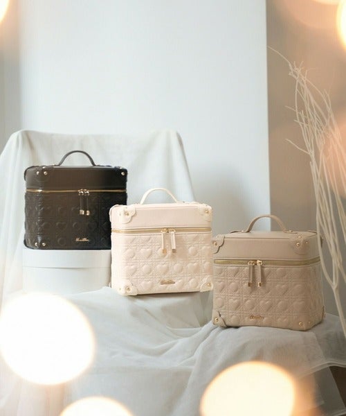 ハート キルティング コスメボックス le reve vaniller