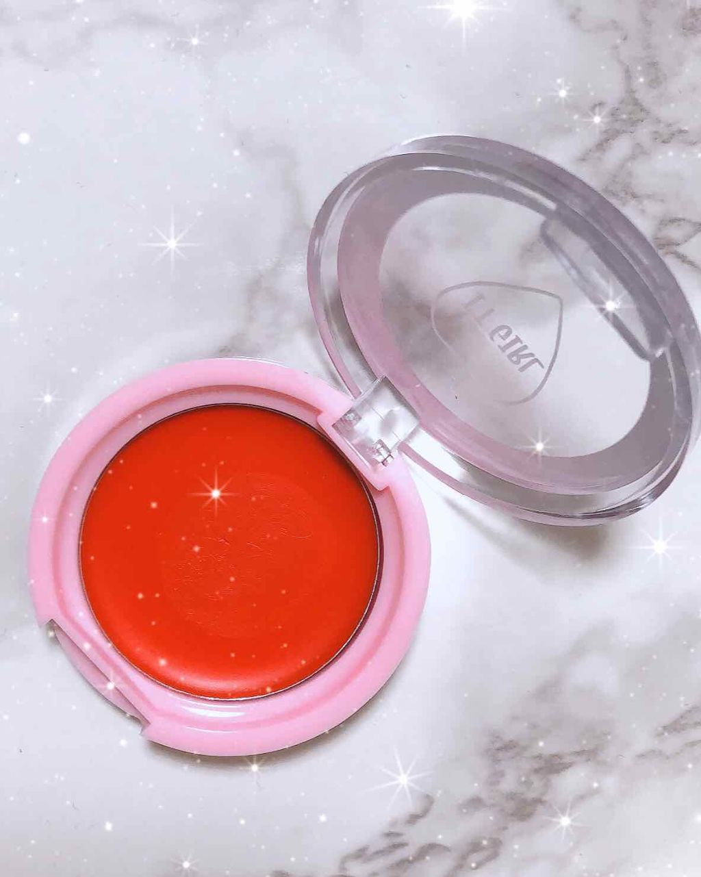 ダイソー×IT GIRL クリームチーク&リップ 目配せピーチ/DAISO/ジェル・クリームチークを使ったクチコミ（1枚目）