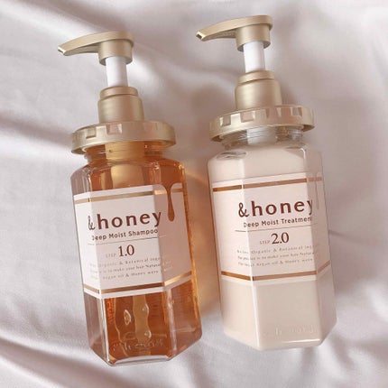 ディープモイスト シャンプー1.0/ヘアトリートメント2.0/&honey/市販シャンプーを使ったクチコミ(1枚目)