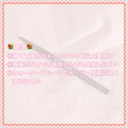 超細芯アイブロウ/CEZANNE/アイブロウペンシルを使ったクチコミ(5枚目)