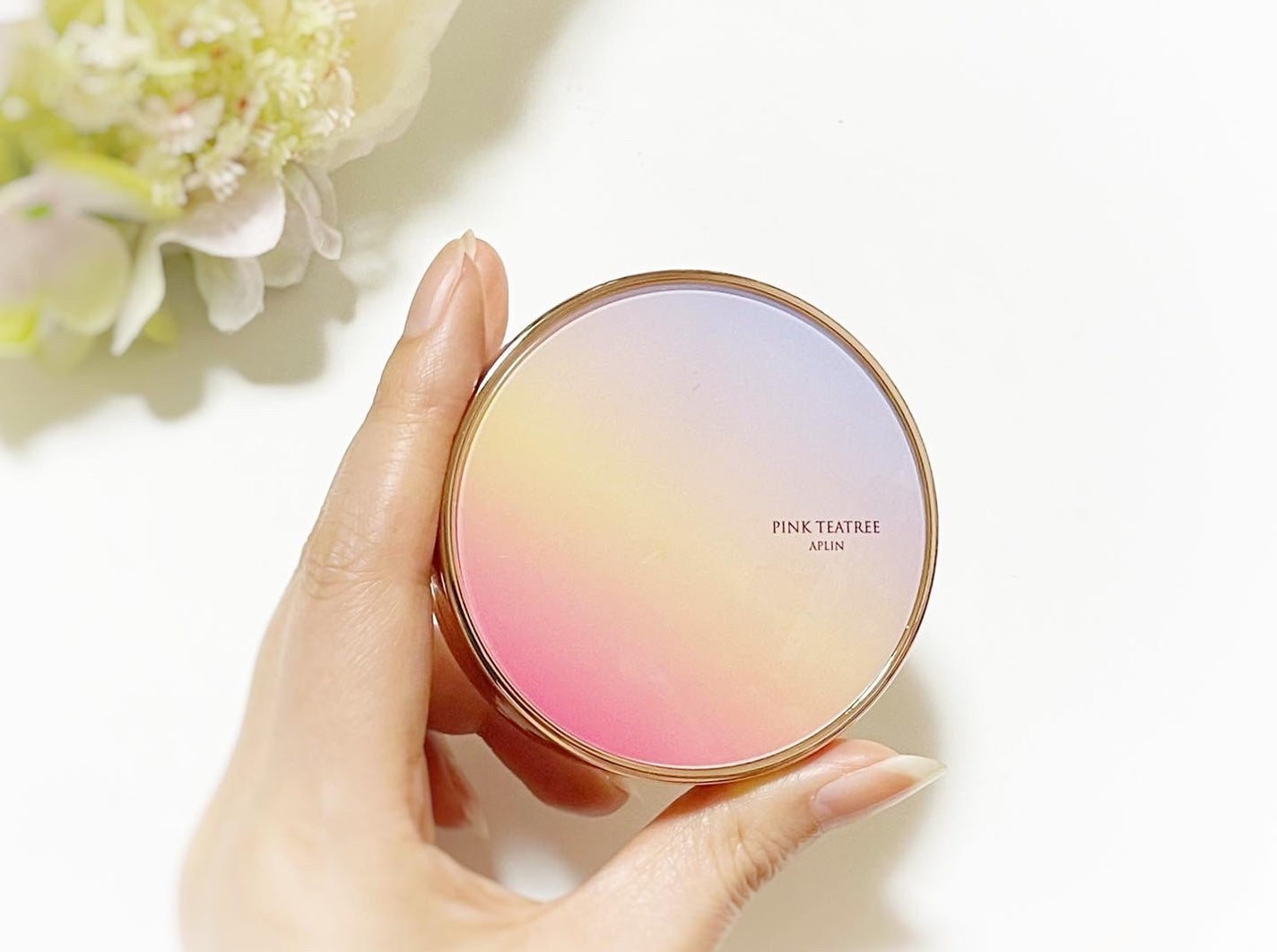 ピンクティーツリーカバーアップグロウクッション/APLIN/クッションファンデーションを使ったクチコミ(3枚目)