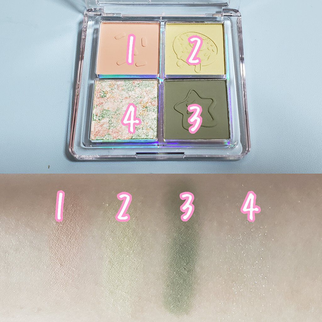 ZEESEAデザートコレクション4カラーアイシャドウパレット/ZEESEA/アイシャドウパレットを使ったクチコミ(2枚目)