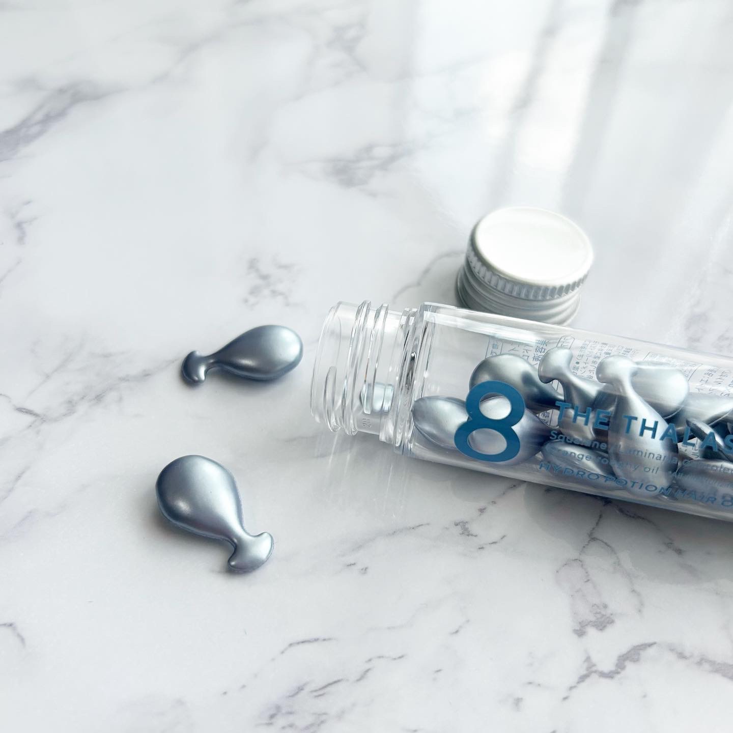 ハイドロポーション 美容液ヘアオイル（アクアホワイトフローラルの香り）/エイトザタラソ/ヘアオイルを使ったクチコミ（2枚目）