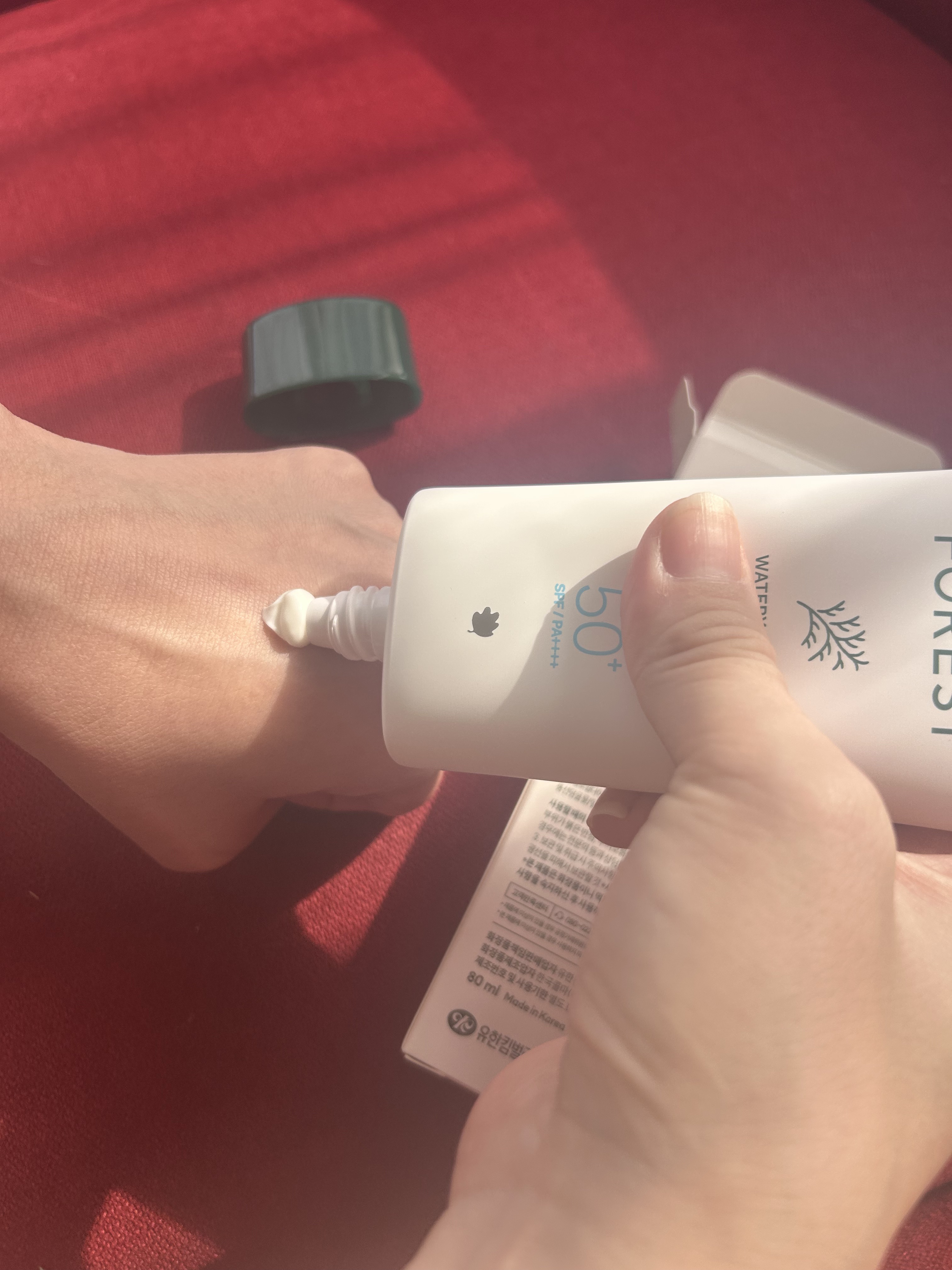 フォレスト エッセンスサンクリーム/FoRest by Greenfinger/日焼け止めローションを使ったクチコミ（2枚目）