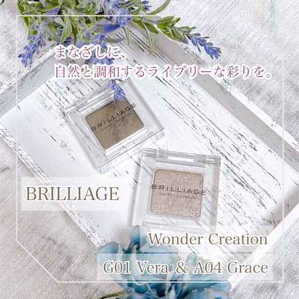 ワンダークリエイション /ブリリアージュ/単色アイシャドウを使ったクチコミ(1枚目)