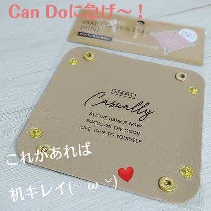 フェイクレザートレー/キャンドゥ/その他を使ったクチコミ(1枚目)