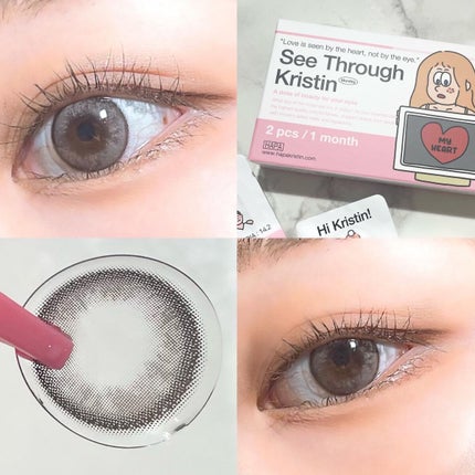 See Through Kristin/Hapa kristin/カラーコンタクトレンズを使ったクチコミ(1枚目)