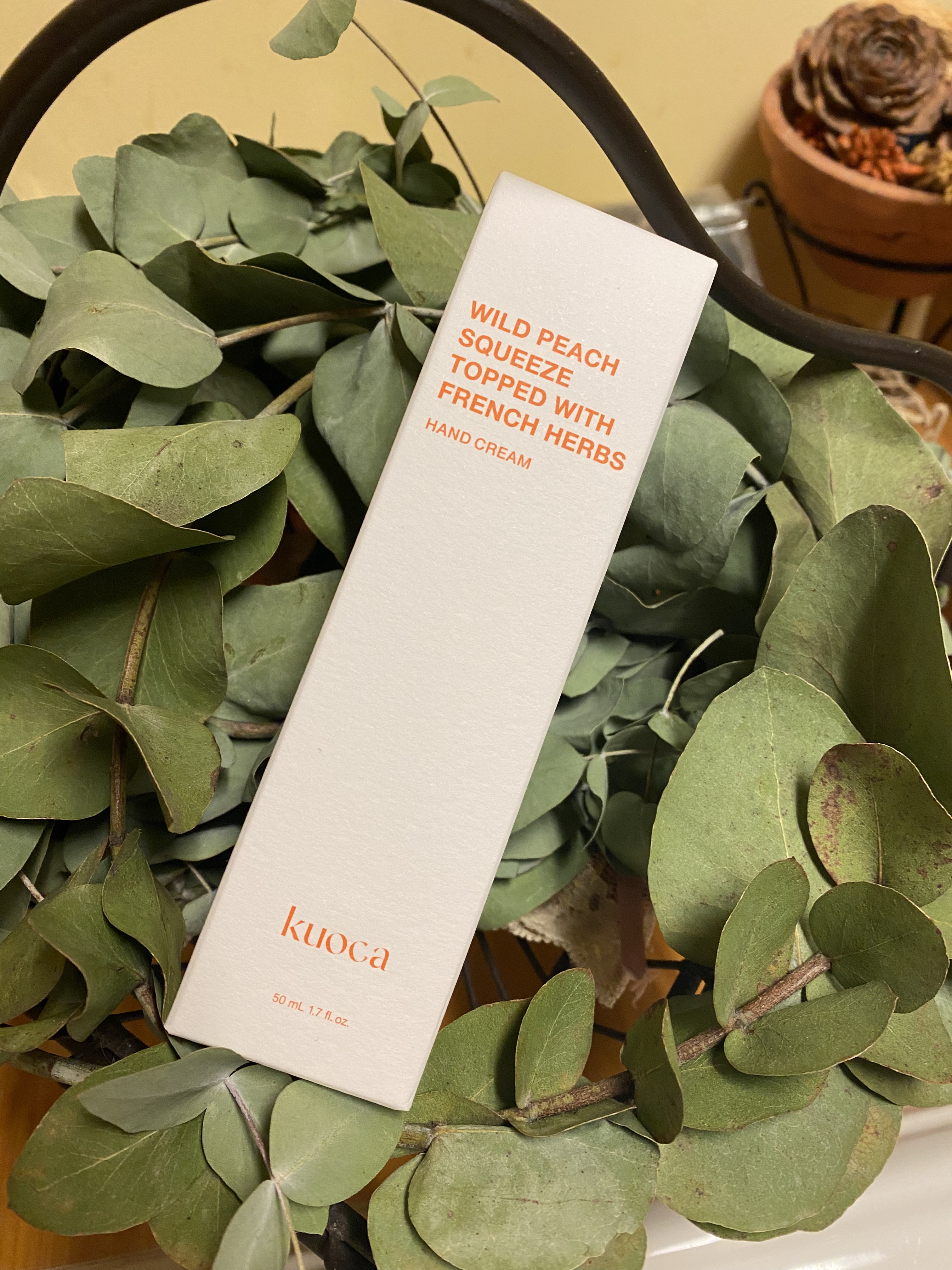 ワイルドピーチ ハンドクリーム/KUOCA/ハンドクリームを使ったクチコミ（1枚目）
